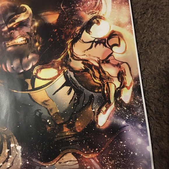 NEW, SIGNED Airborne Thanos (The Avengers, Infinity War, etc) Print - Picture 3 of 8